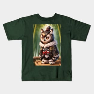 A Cute Samurai Owl #2 Kids T-Shirt